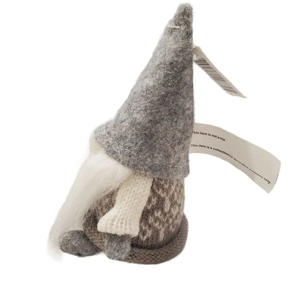 MeraVic Gnome Holiday Gray Sweater Gnome Gery 5 Inch Item No R7132